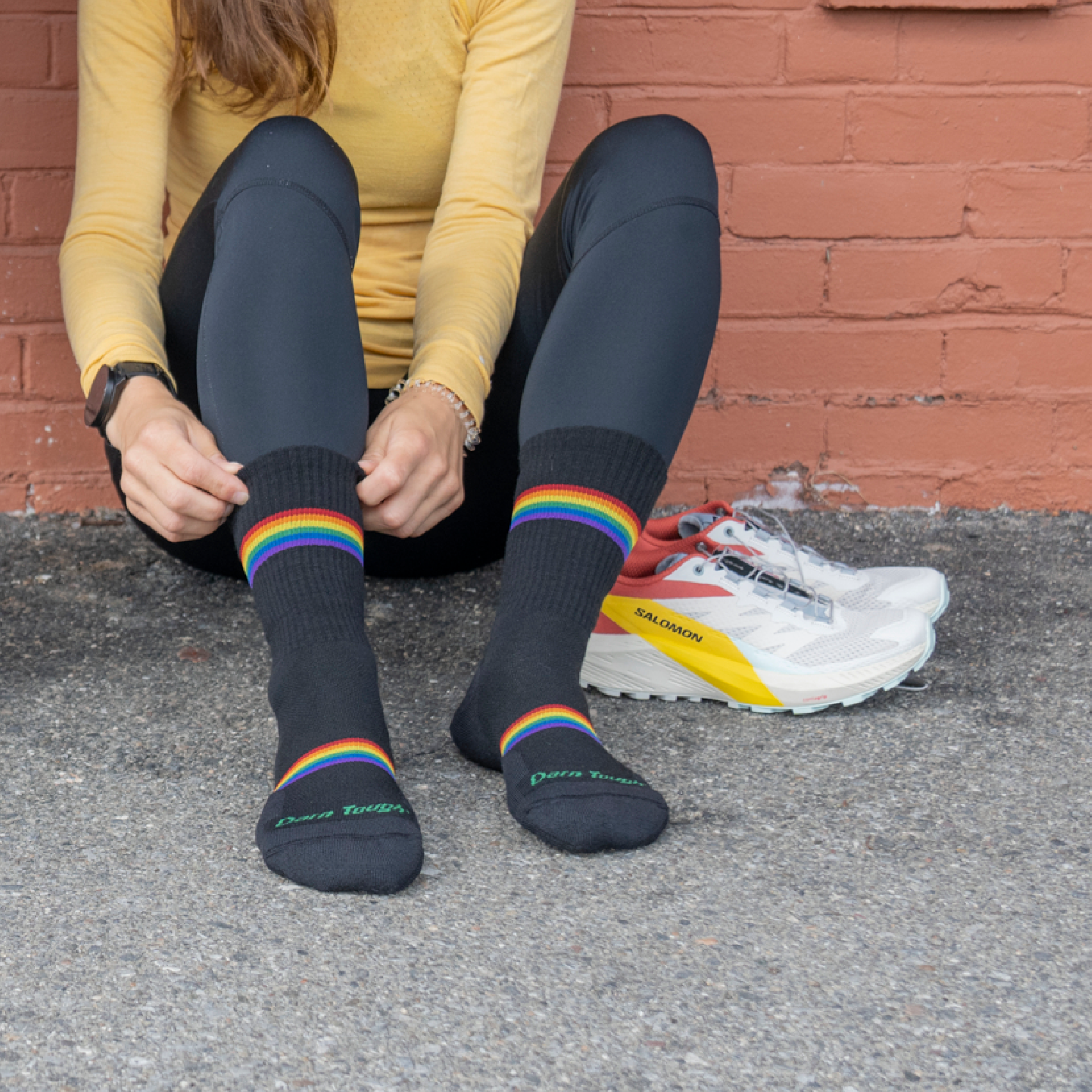Women's Prism Micro Crew Lightweight Running Socks - Image 3