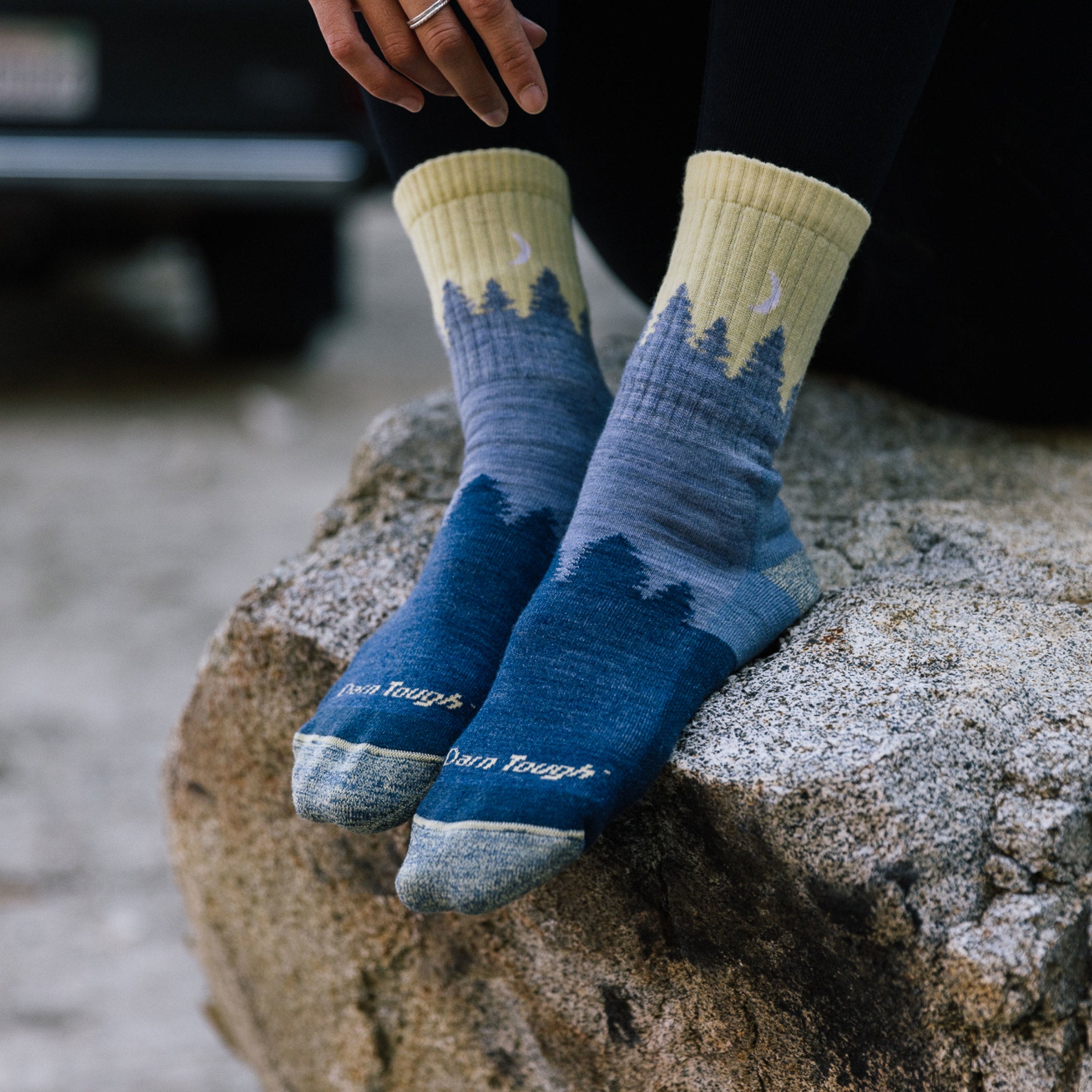 Women's Treeline Micro Crew Midweight Hiking Socks - Image 5