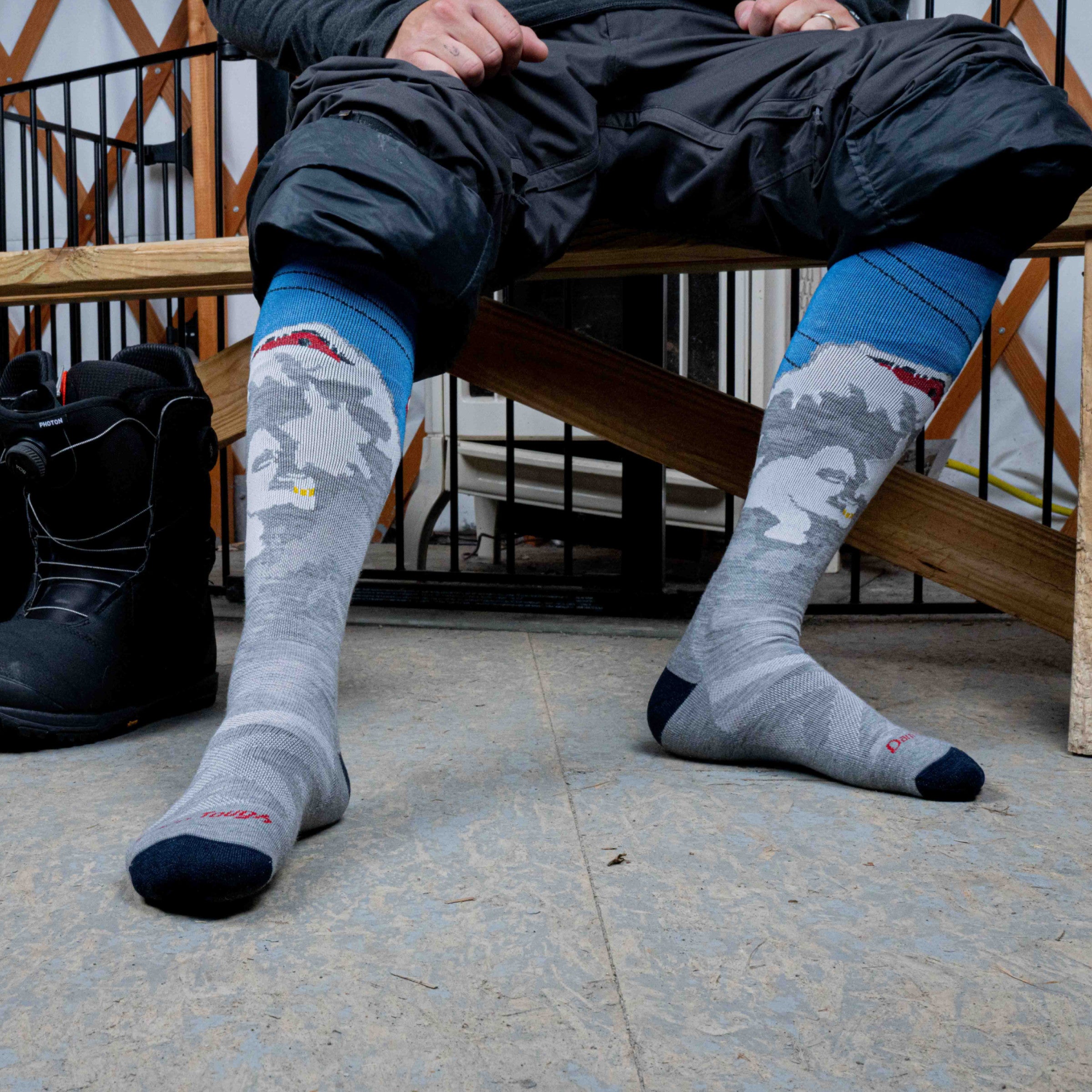 Men's Heady Yeti Over-the-Calf Midweight Ski & Snowboard Socks - Image 3