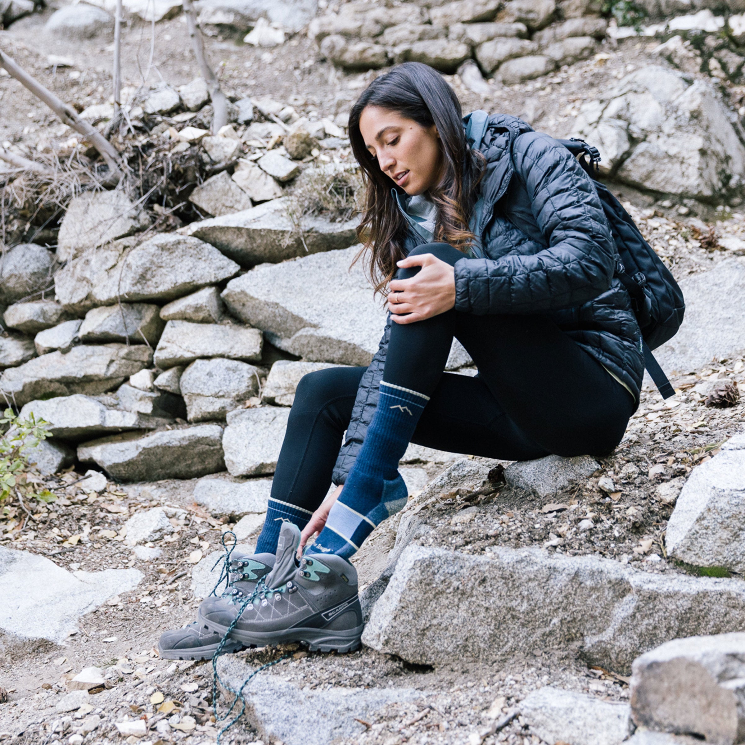 Women's Hiker Boot Full Cushion Midweight Hiking Socks - Image 7